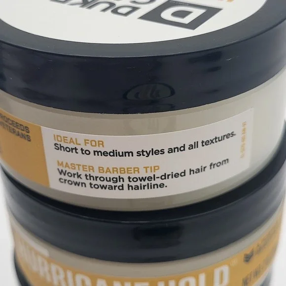 Set of 4 Duke Cannon Hurricane Hold Pomade Maximum Hold No Shine 2oz - Picture 4 of 5